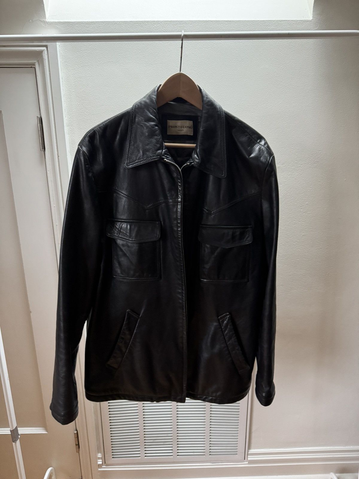 Pronto Uomo Pronto Uomo Leather Jacket Size US M / EU 48-50 / 2 - 5 Thumbnail