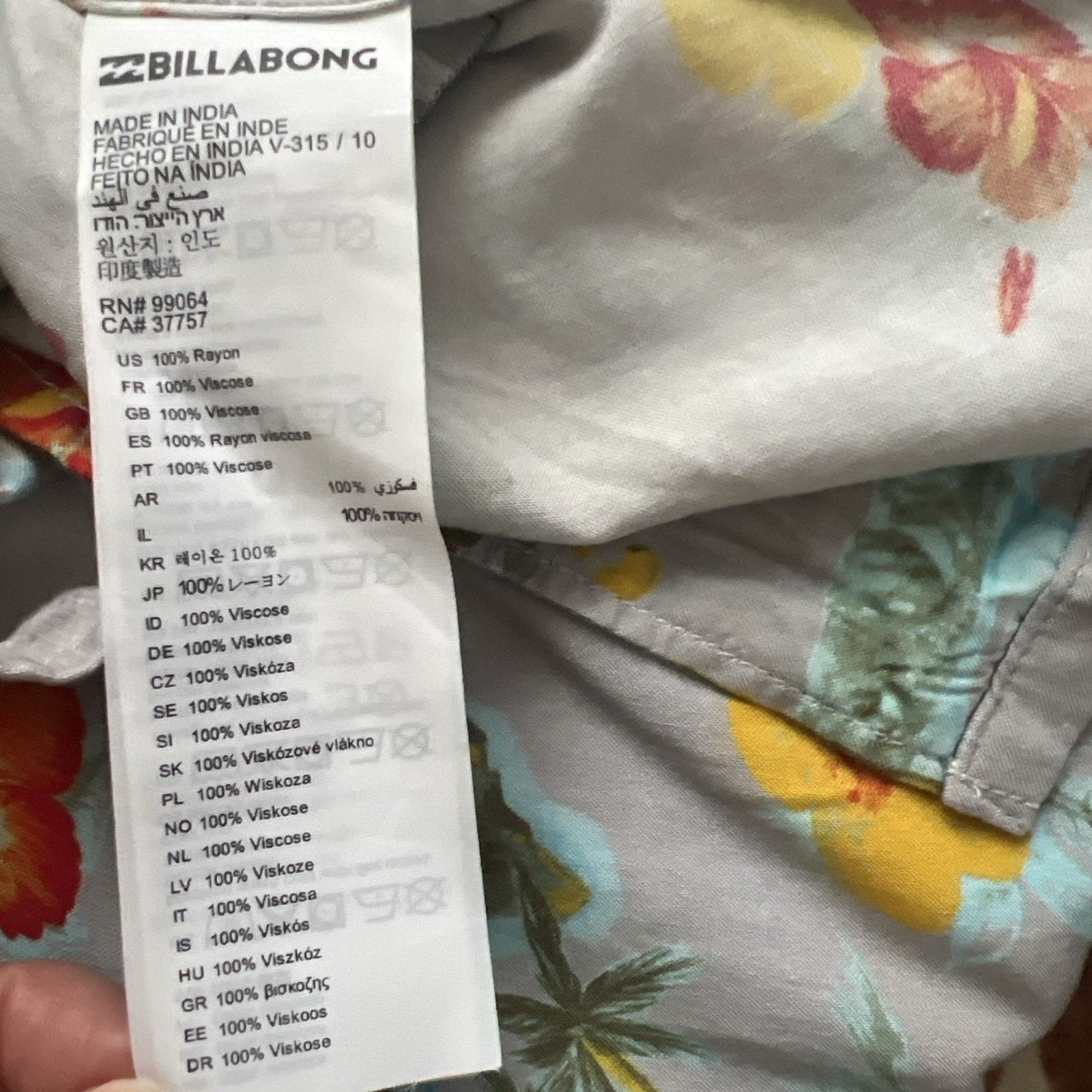 Billabong Billabong Y2K Floral Hawaiian Tiki Surfer Shirt Large Pocket Size US L / EU 52-54 / 3 - 6 Thumbnail
