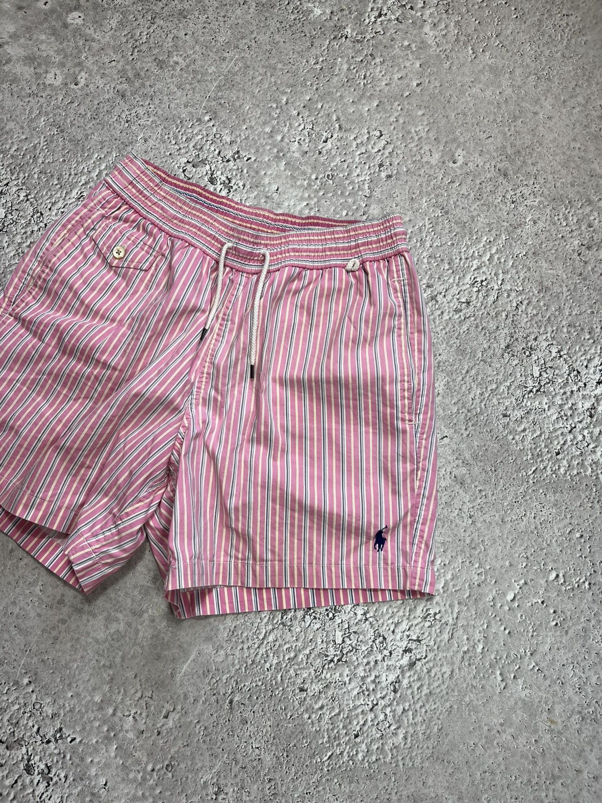 Polo Ralph Lauren Polo Ralph Lauren Pink Striped Swim Shorts Mesh Lined Size S Size US 30 / EU 46 - 2 Thumbnail