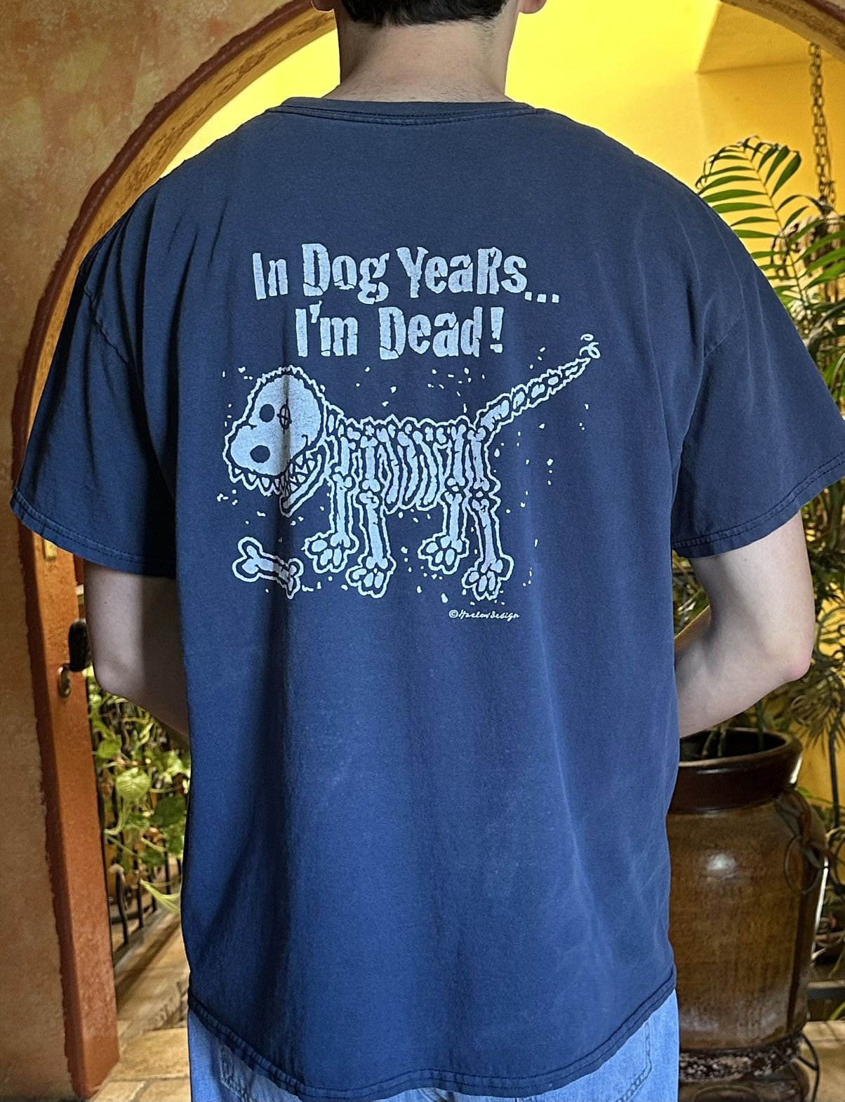 Vintage vtg distressed faded In Dog Years I’m Dead tee xl Size US XL / EU 56 / 4 - 7 Thumbnail