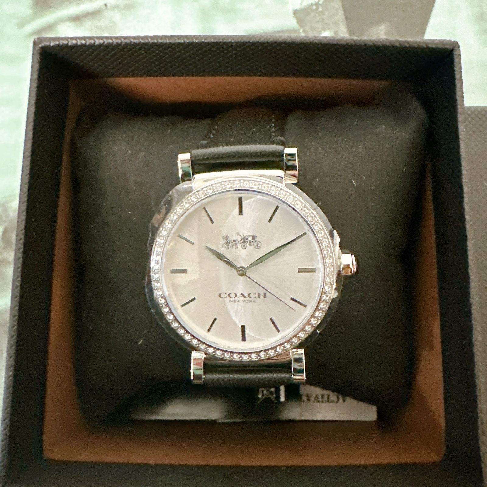 Coach Coach 14503868 Black Leather Ladies Madison 34mm Watch, Size ONE SIZE - 2 Thumbnail