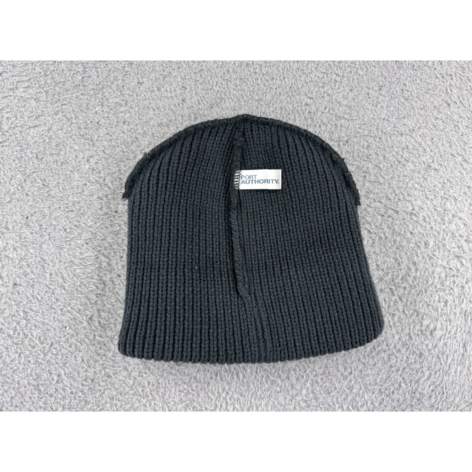 Vintage Cooper Beanie Toque Adult One Size Black Gray 100% Acrylic Knit Snow Ski Winter TS? Size ONE SIZE - 4 Thumbnail