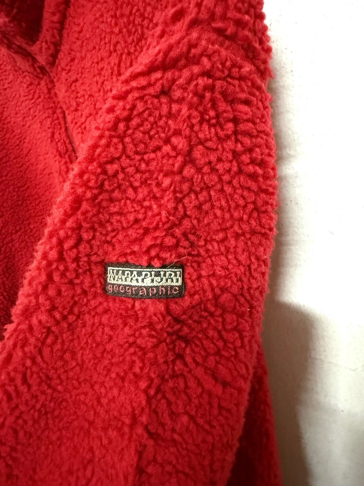 Napapijri × Vintage Vintage Napapijri Sherpa Fleece Pullover Jacket Size US L / EU 52-54 / 3 - 5 Thumbnail