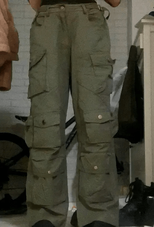 Japanese Brand Cargo Pants Multi-pockets Size US 28 / EU 44 - 3 Thumbnail