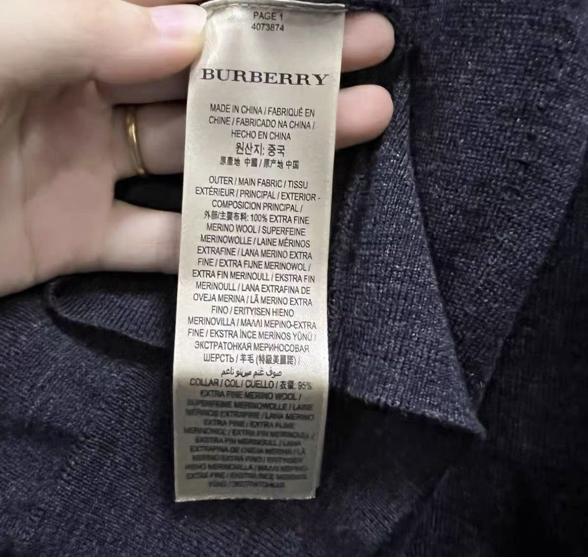 Burberry Burberry Grey Knit Sweater J41 Size US XS / EU 42 / 0 - 3 Thumbnail