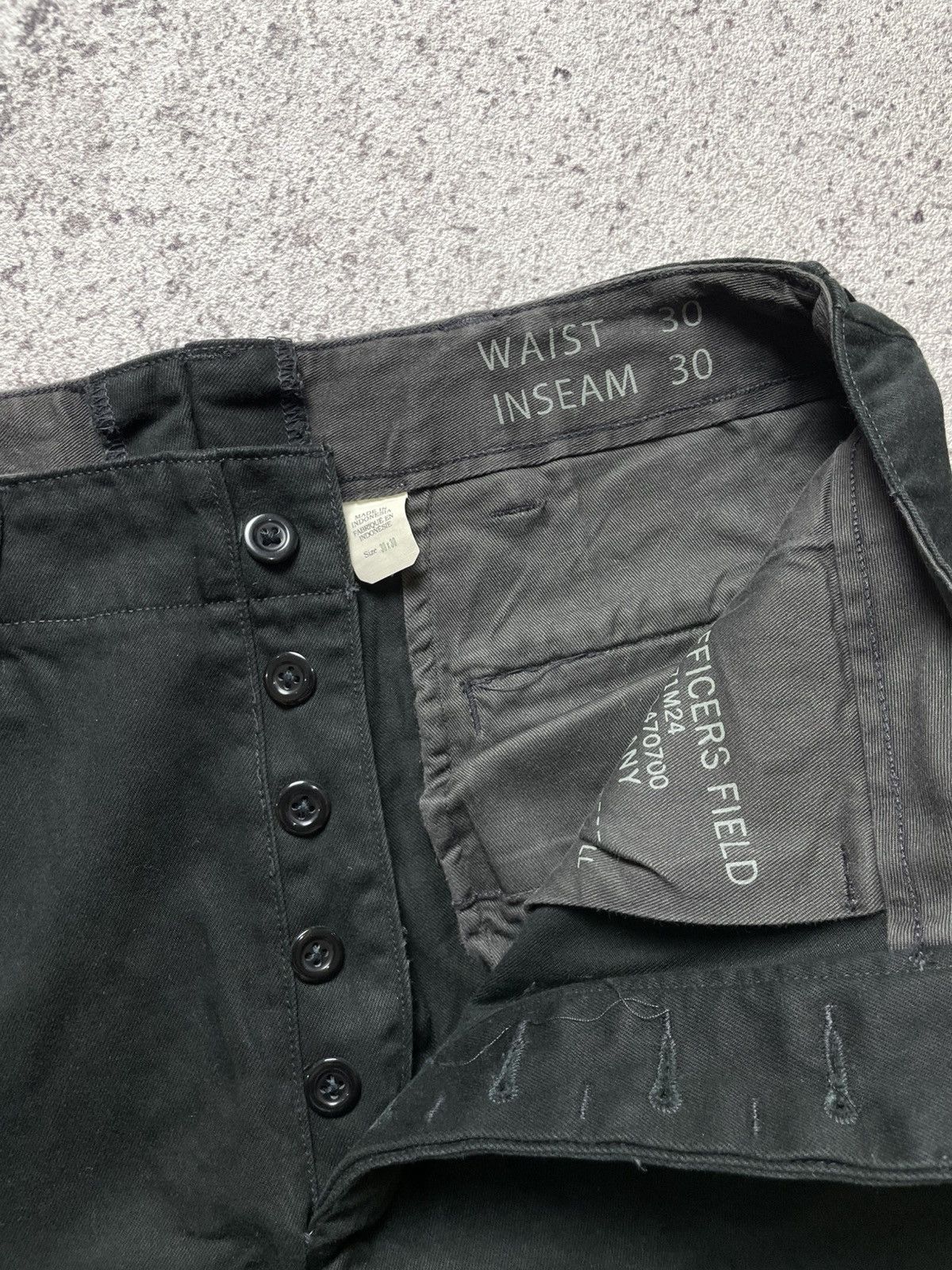 RRL Ralph Lauren RRL Ralph Lauren Black Officer Chino Pant Size US 30 / EU 46 - 3 Thumbnail