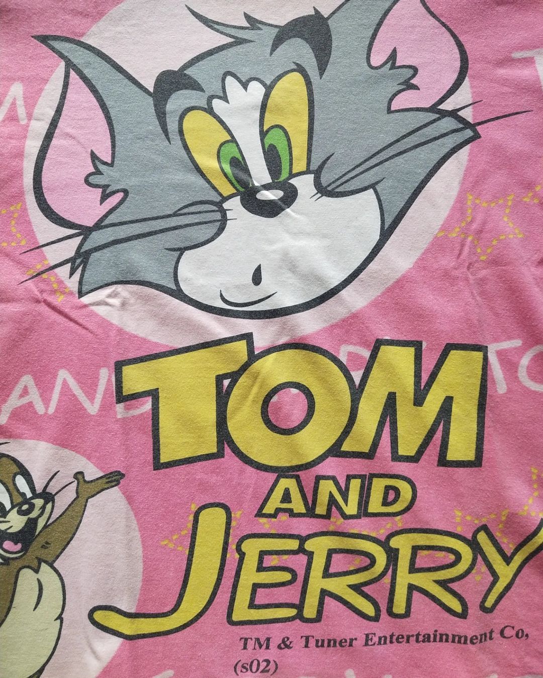 Cartoon Network × Vintage Vintage Tom and Jerry All Over Print Pink Cartoon Tees Size US M / EU 48-50 / 2 - 2 Thumbnail