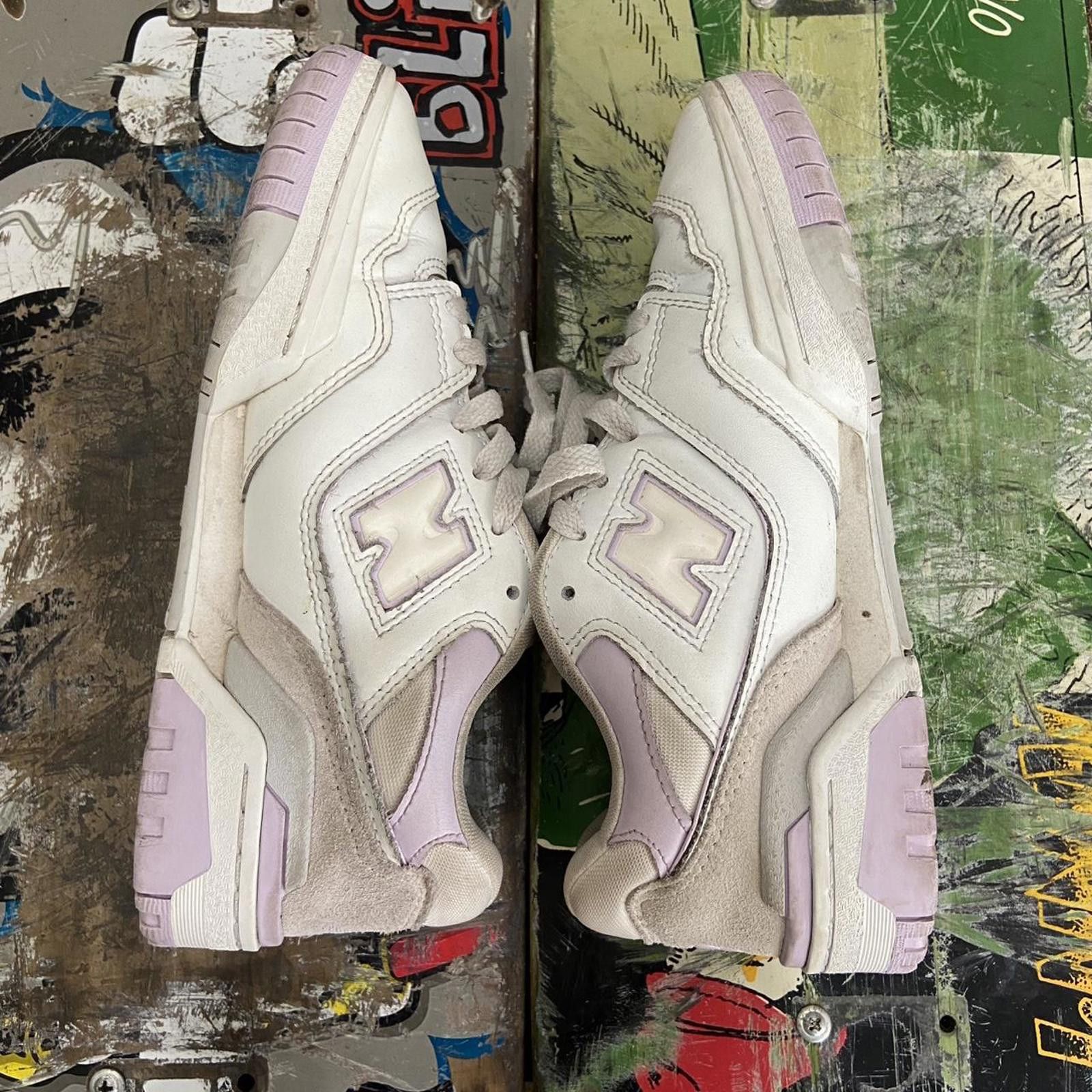 New Balance New Balance 550 trainers "white thistle" kids shoe size 5.5y Size US 5.5 / EU 38 - 3 Thumbnail