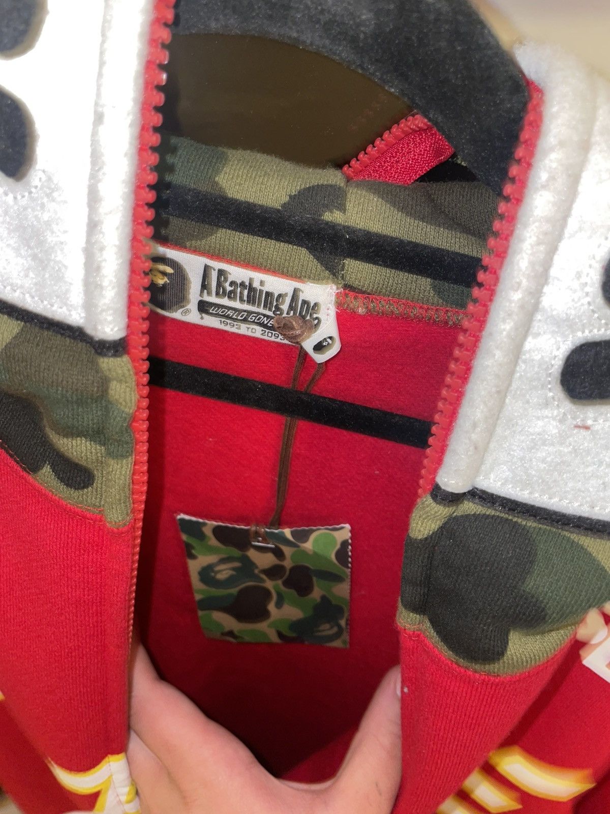 Bape Bape bmx hoodie (red) rare Size US L / EU 52-54 / 3 - 5 Thumbnail
