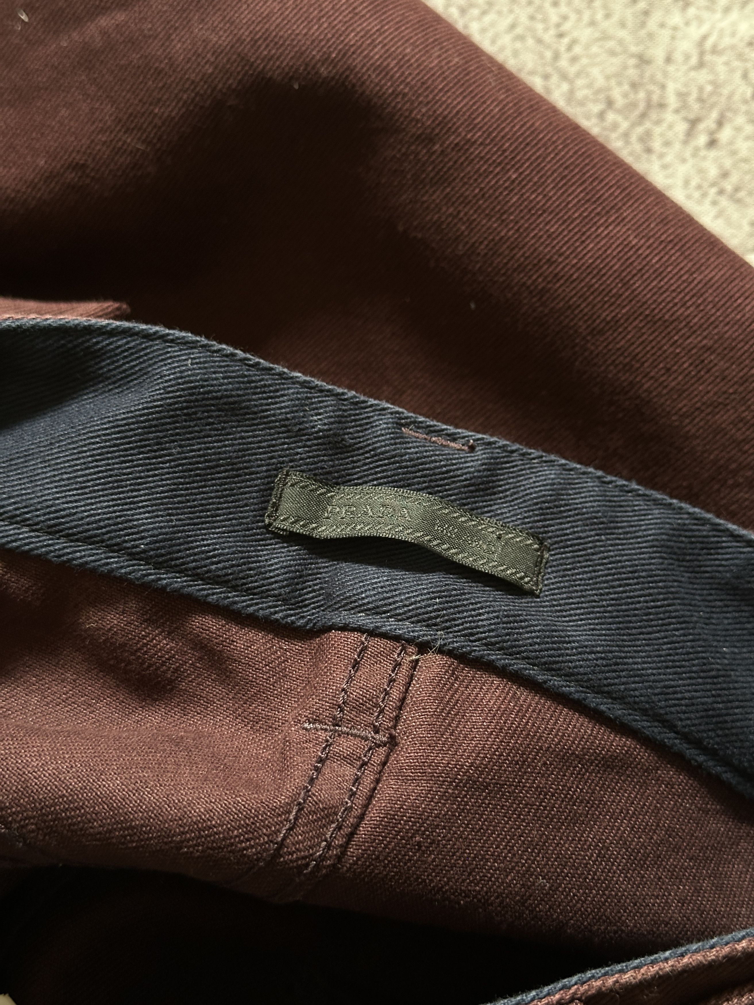 Prada Prada Cotton Blend Jogger Pants Maroon sz.33 Size US 33 - 9 Thumbnail