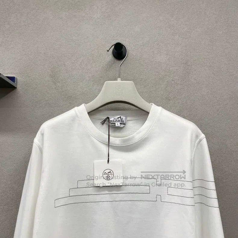 Hermes Hermes Long Sleeve T-Shirt, White Size US S / EU 44-46 / 1 - 4 Thumbnail