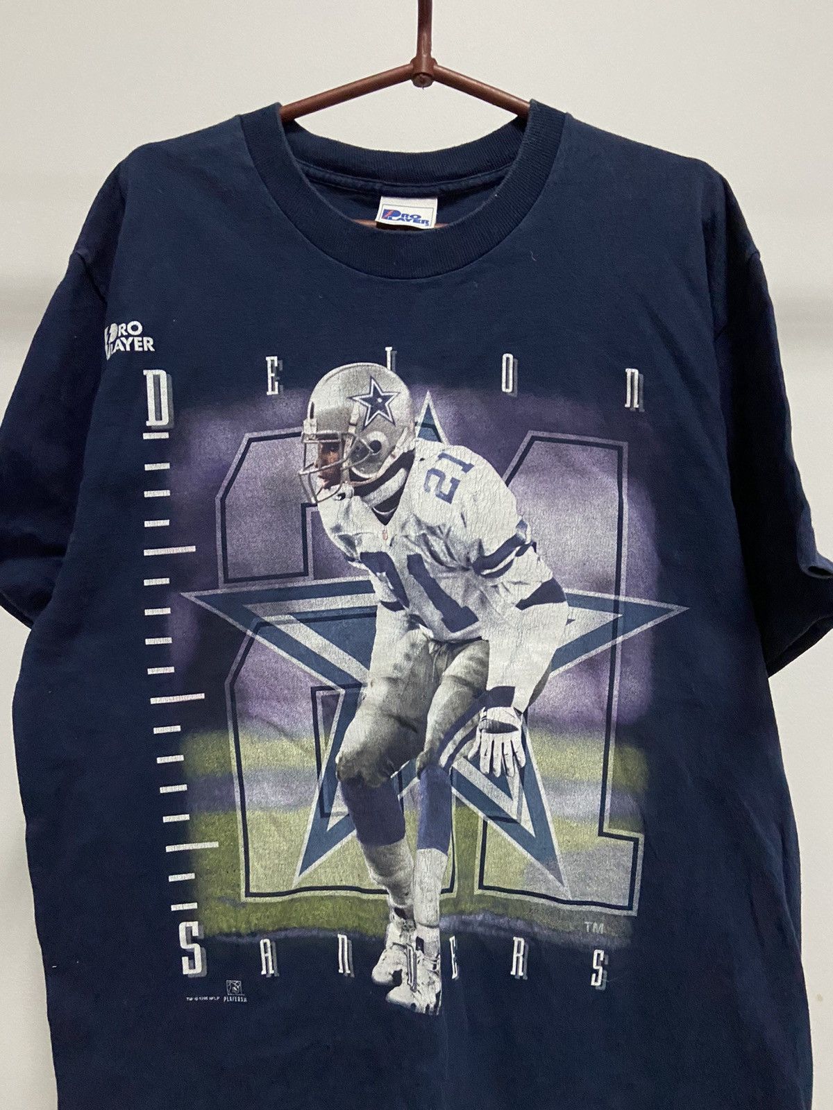 NFL × Pro Player × Vintage Deion sanders big print Rugby football Dallas cowboys Size US L / EU 52-54 / 3 - 2 Thumbnail
