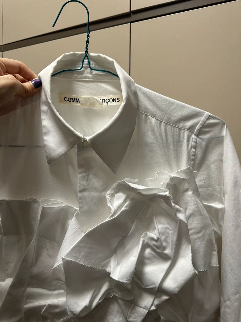 Comme des Garcons Comme Des Garcons White pleated shirt Size S / US 4 / IT 40 - 4 Thumbnail