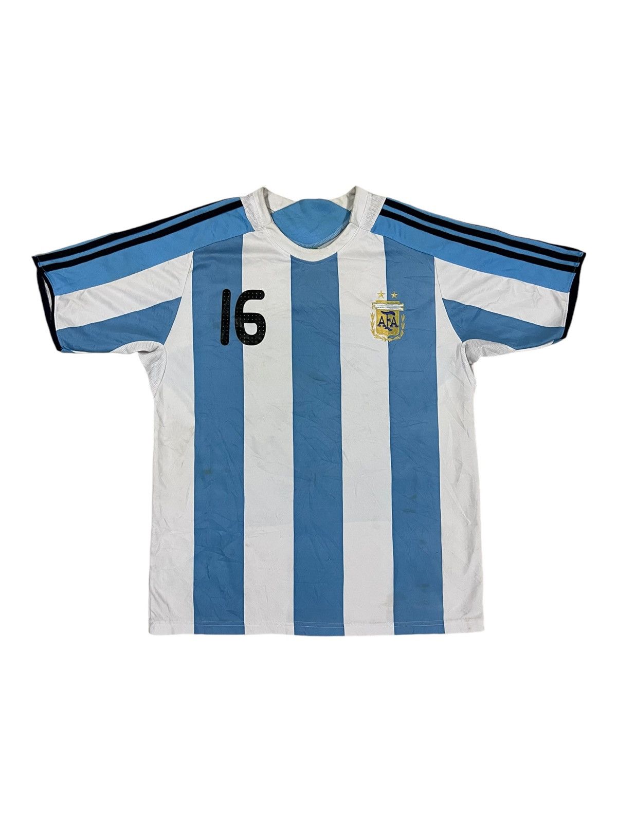 Vintage Vintage 2008/09 Argentina Home Jersey Pablo Aimar #16 Size US L / EU 52-54 / 3 - 4 Thumbnail