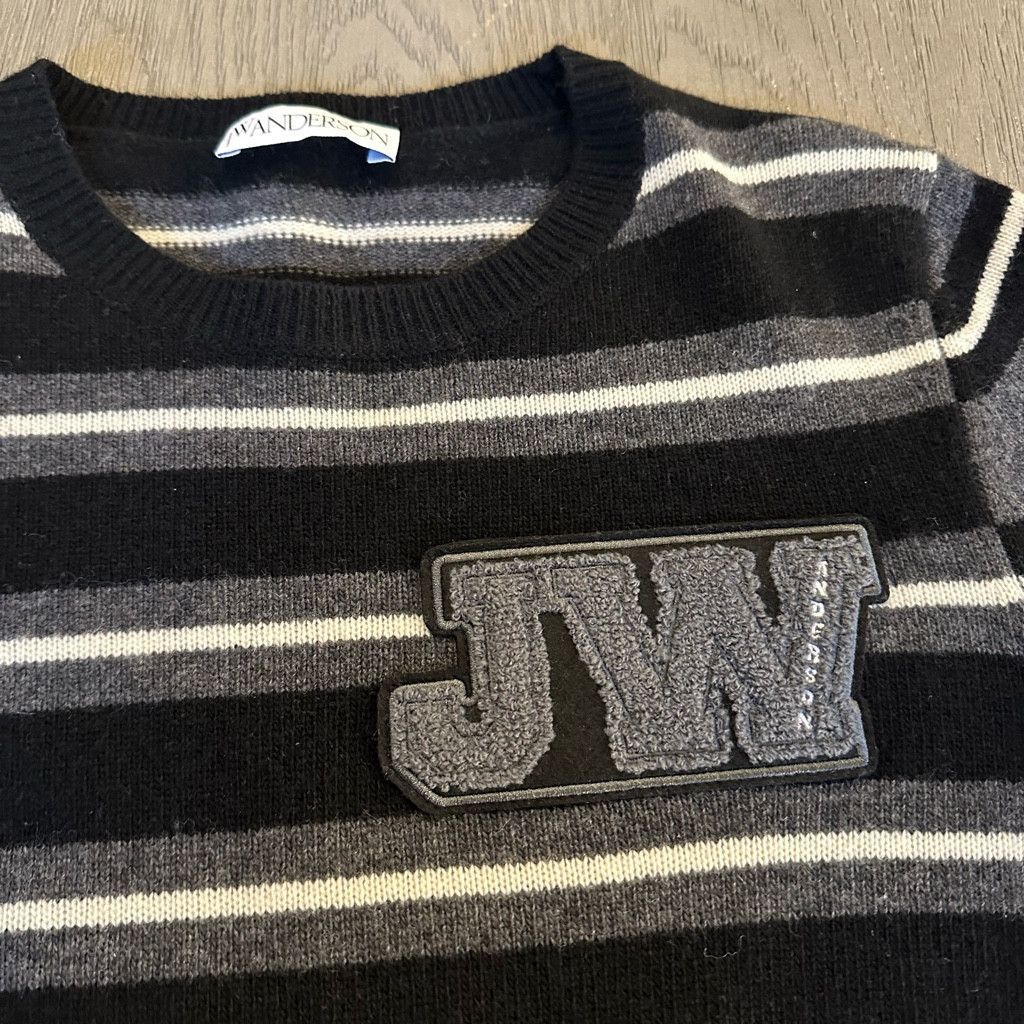 JW Anderson JW Anderson Logo Patch Stripe Crew Knit Size S / US 4 / IT 40 - 3 Thumbnail