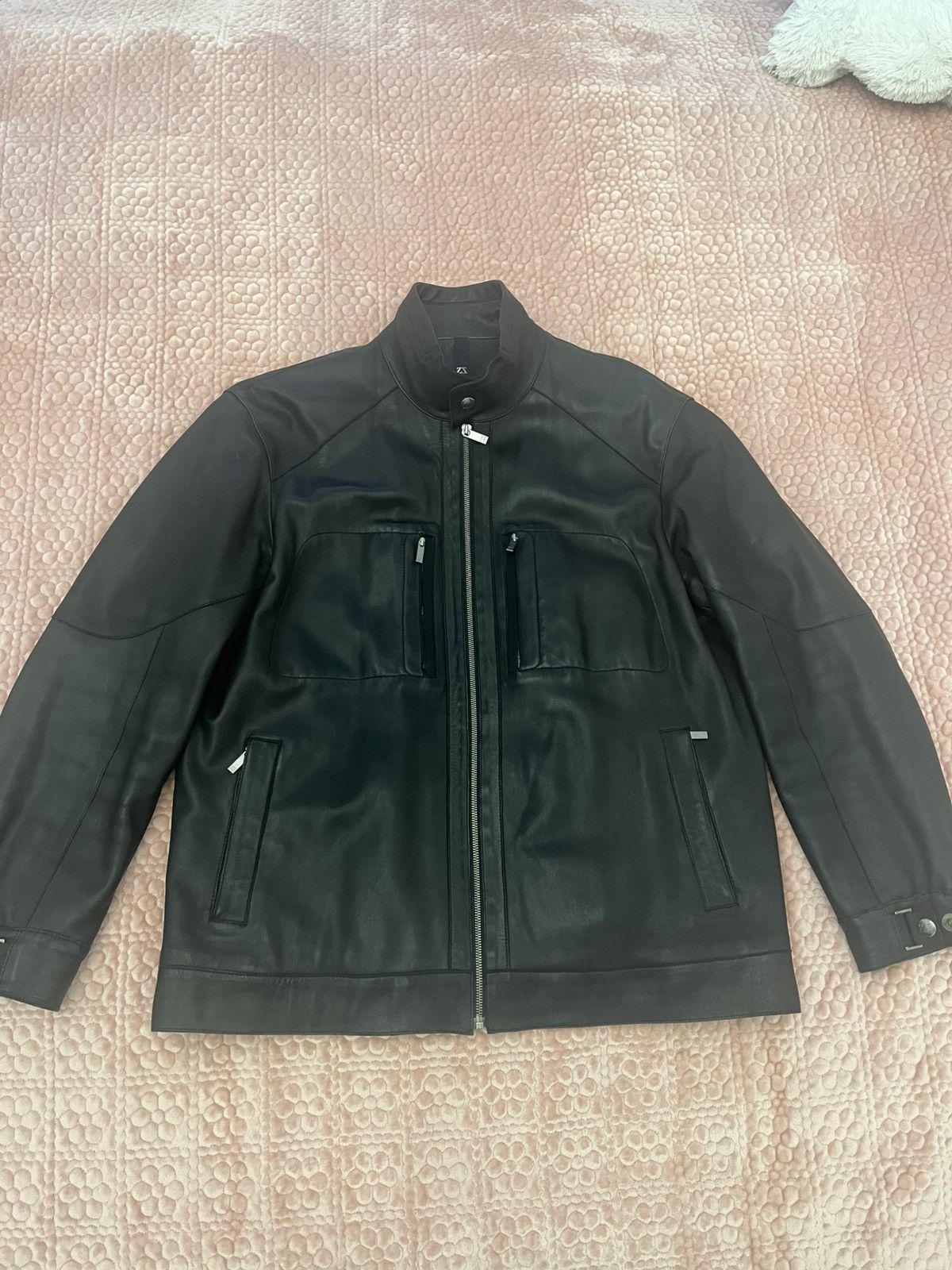 Ermenegildo Zegna Zegna Sport Leather Jacket XL Size US XL / EU 56 / 4 - 1 Thumbnail