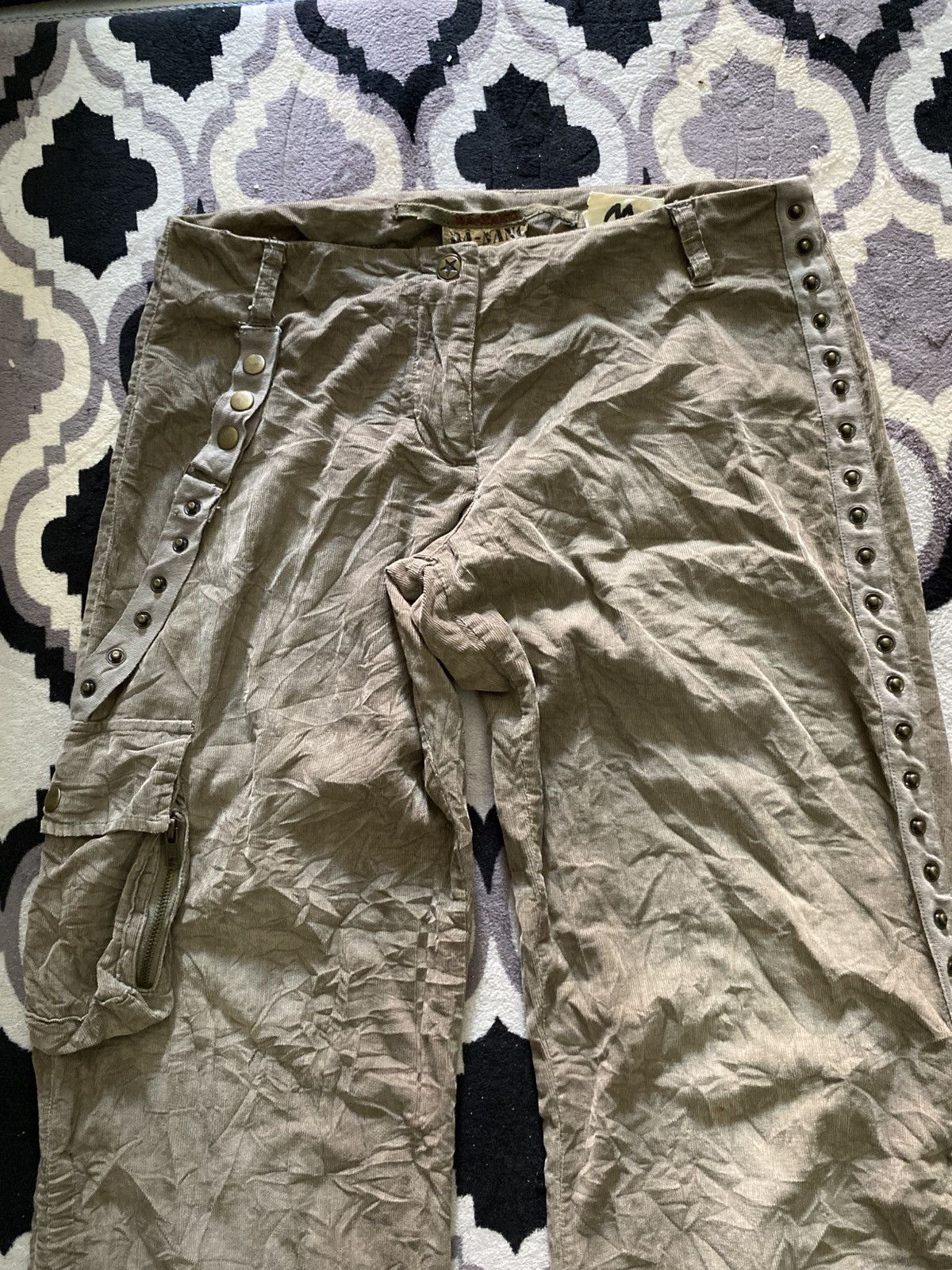 If Six Was Nine × Japanese Brand × Le Grande Bleu (L.G.B.) 2000s Da-Nang bondage punk cargo corduroy pants Size US 32 / EU 48 - 3 Thumbnail