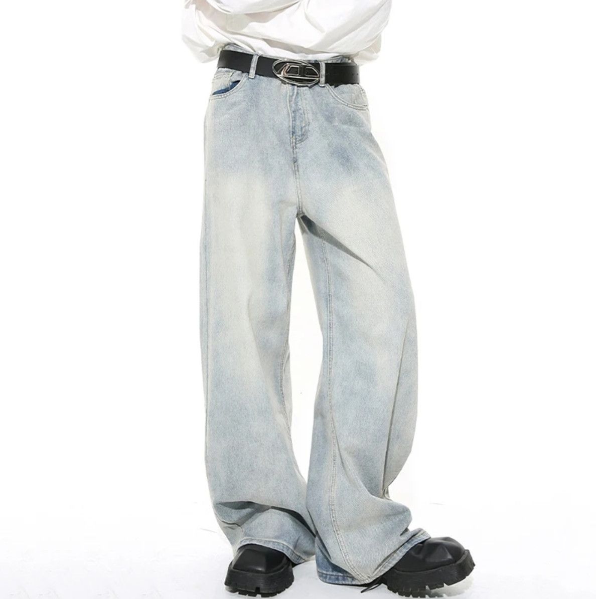 Jean Washed Male Jeans Koreans Fashion Size US 31 - 3 Thumbnail