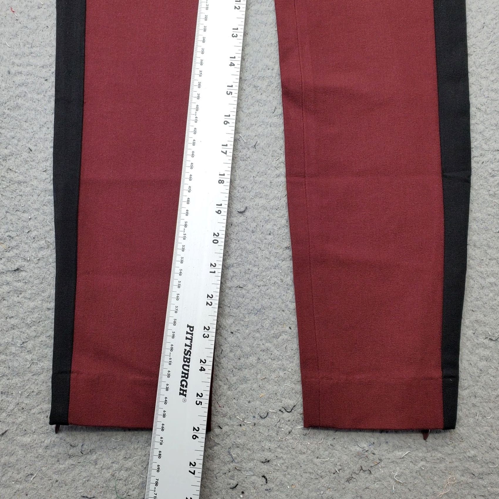 Banana Republic Banana Republic Womens 4P Burgundy Sloan Pants Stretch Skinny Ankle Zip Pockets Size 27" / US 4 / IT 40 - 4 Thumbnail