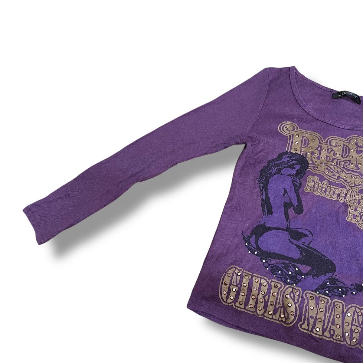 Beauty Beast 🇯🇵 Y2K GIRLS MAGIC WORDING BEAD SEXY NAKED Size M / US 6-8 / IT 42-44 - 5 Thumbnail