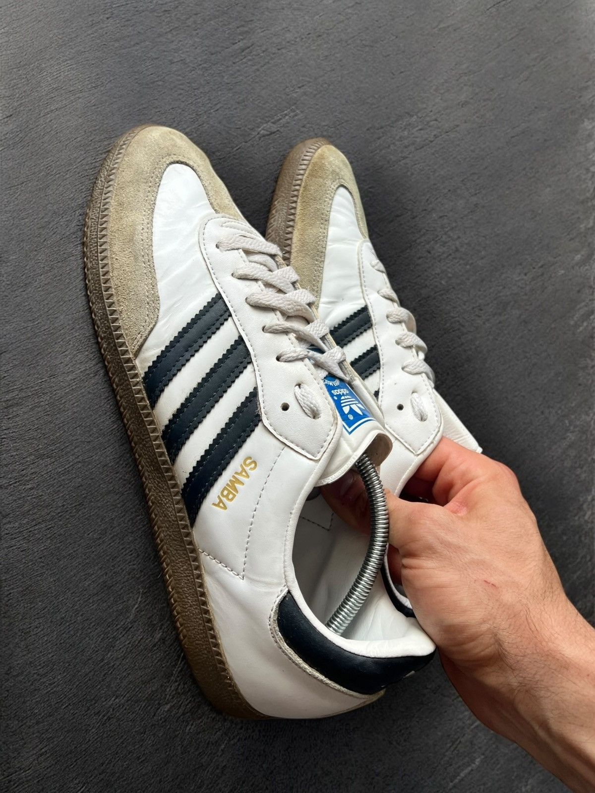 Adidas Adidas Samba OG White Sneakers BW Sport Size US 10 / EU 43 - 6 Thumbnail