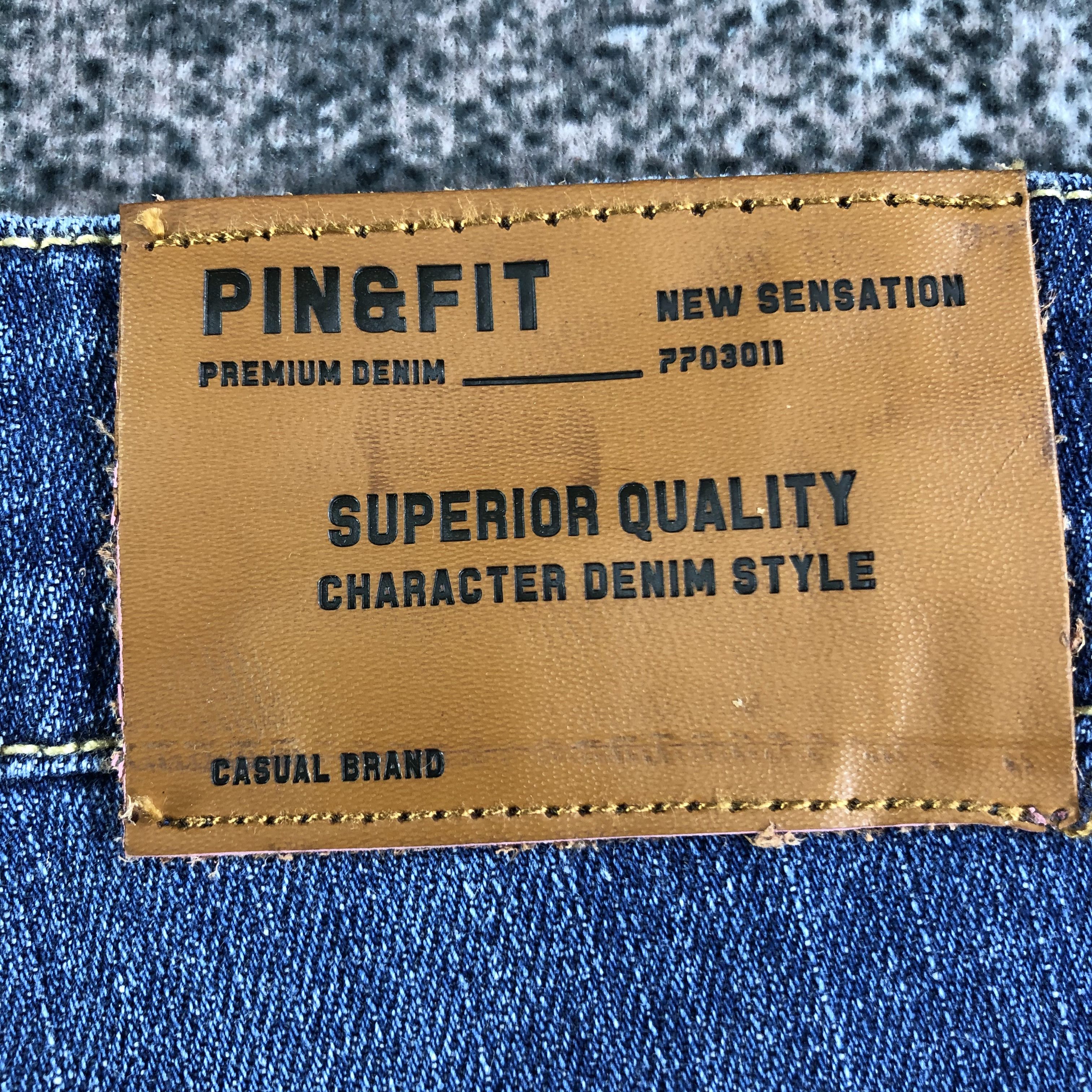 Japanese Brand Pin & Fit Patchwork Skinny Jeans KJ2042 Size US 33 - 5 Thumbnail