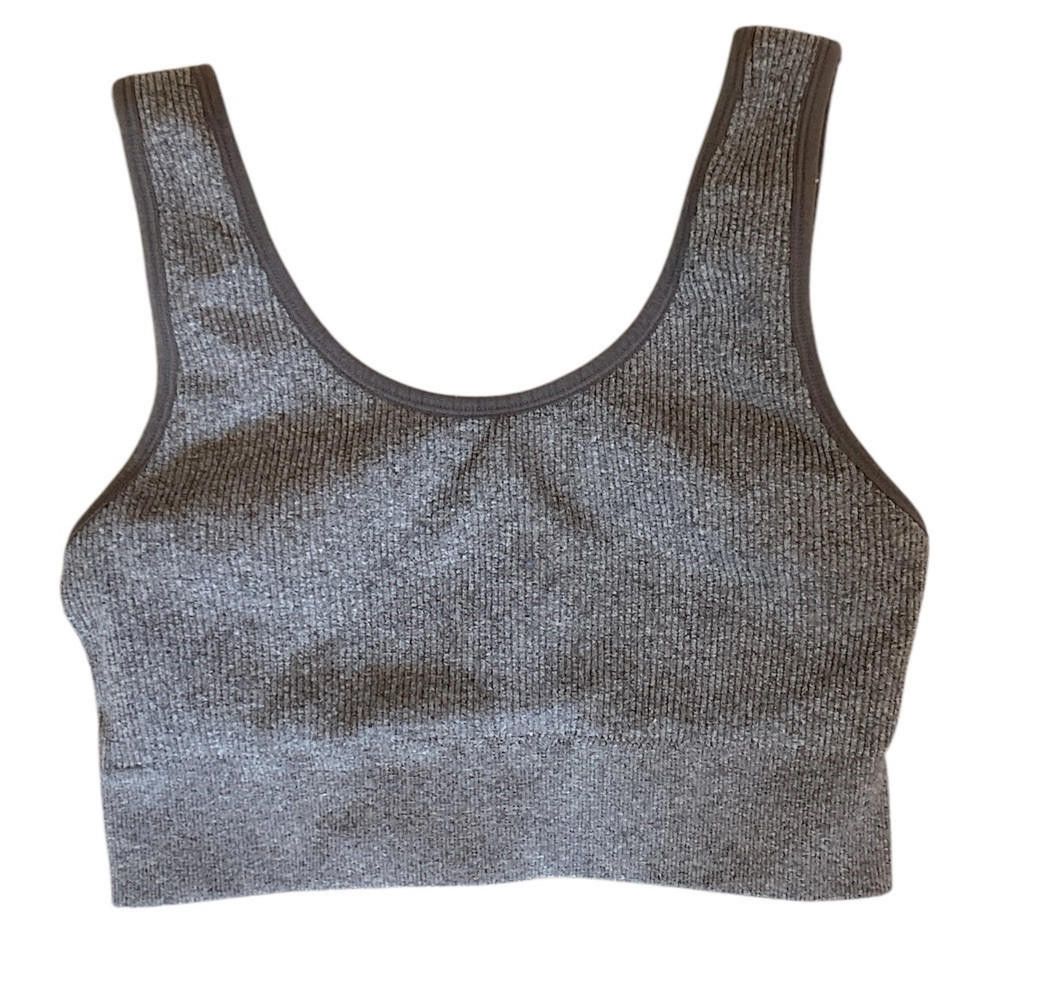 Designer Aerie Seamless Heather Square Nec Bralette Ribbed XL Size ONE SIZE - 1 Thumbnail