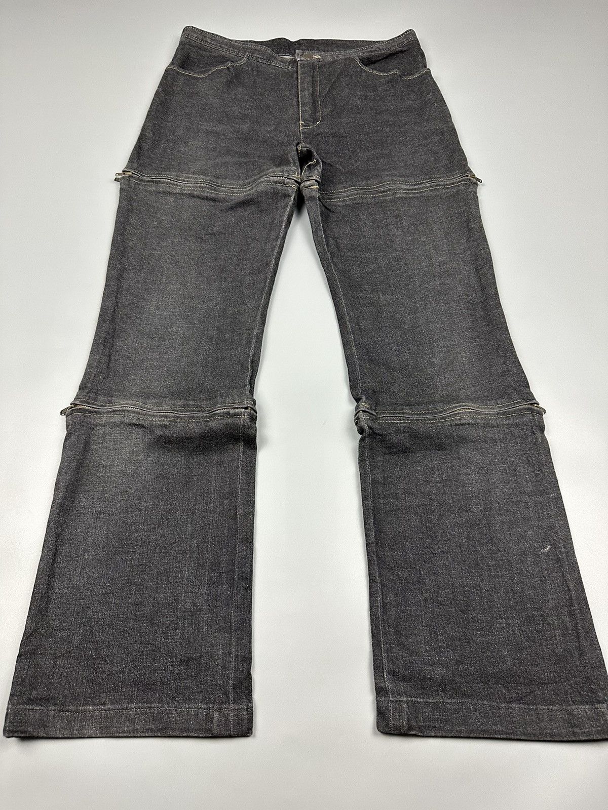 If Six Was Nine 🔥Rare Sick🔥 Seditionaries La Femme Multizipper Flared Jeans Size US 30 / EU 46 - 6 Thumbnail