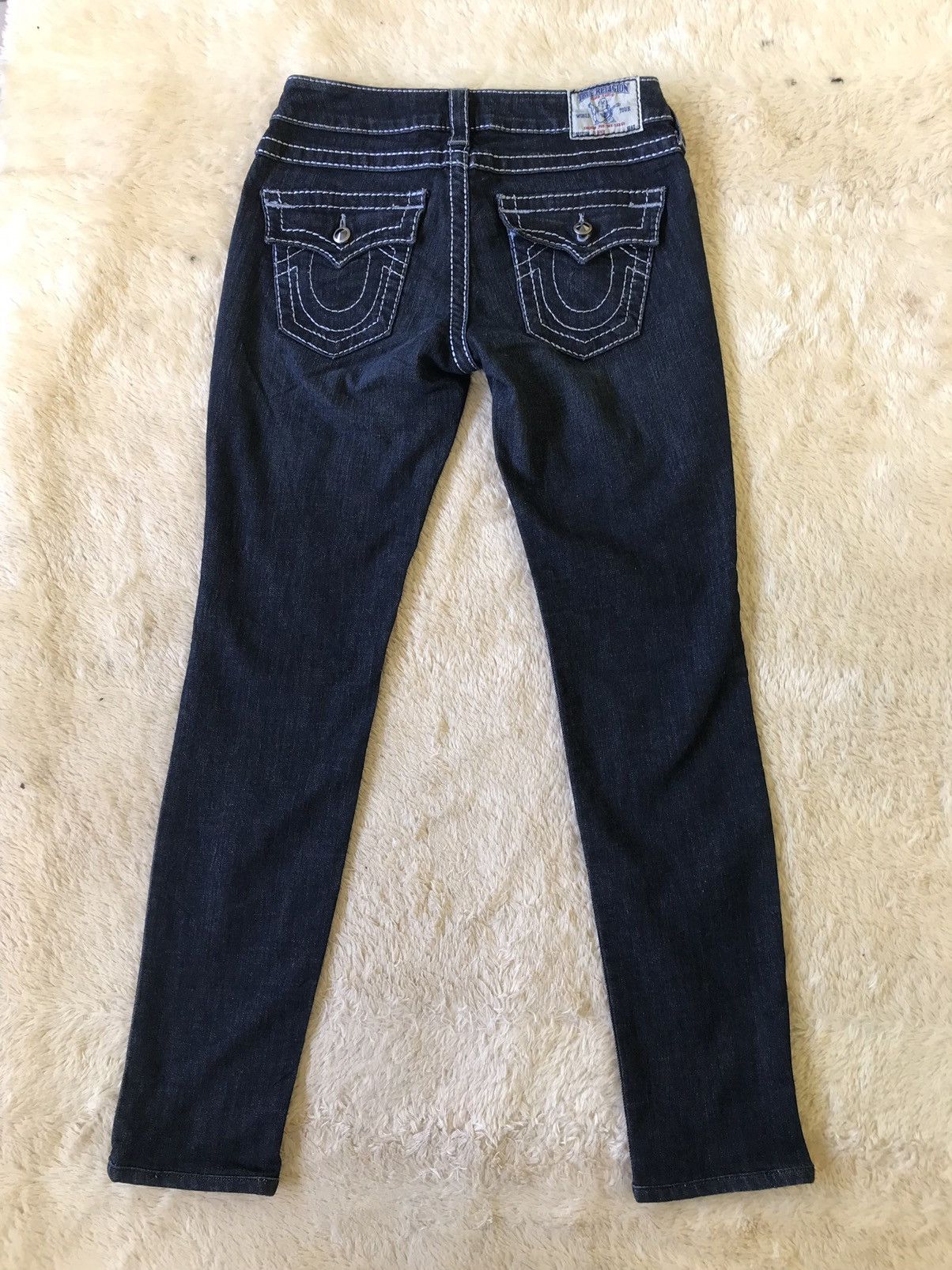 True Religion True Religion Made in USA Vintage Skinny Jeans Navy Size 27" / US 4 / IT 40 - 11 Thumbnail