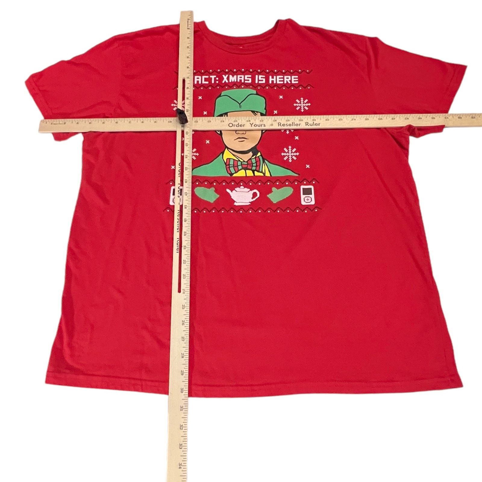 Other The Office Christmas Shirt 2X Dwight Schrute Fact Red Tee Size US XXL / EU 58 / 5 - 8 Thumbnail