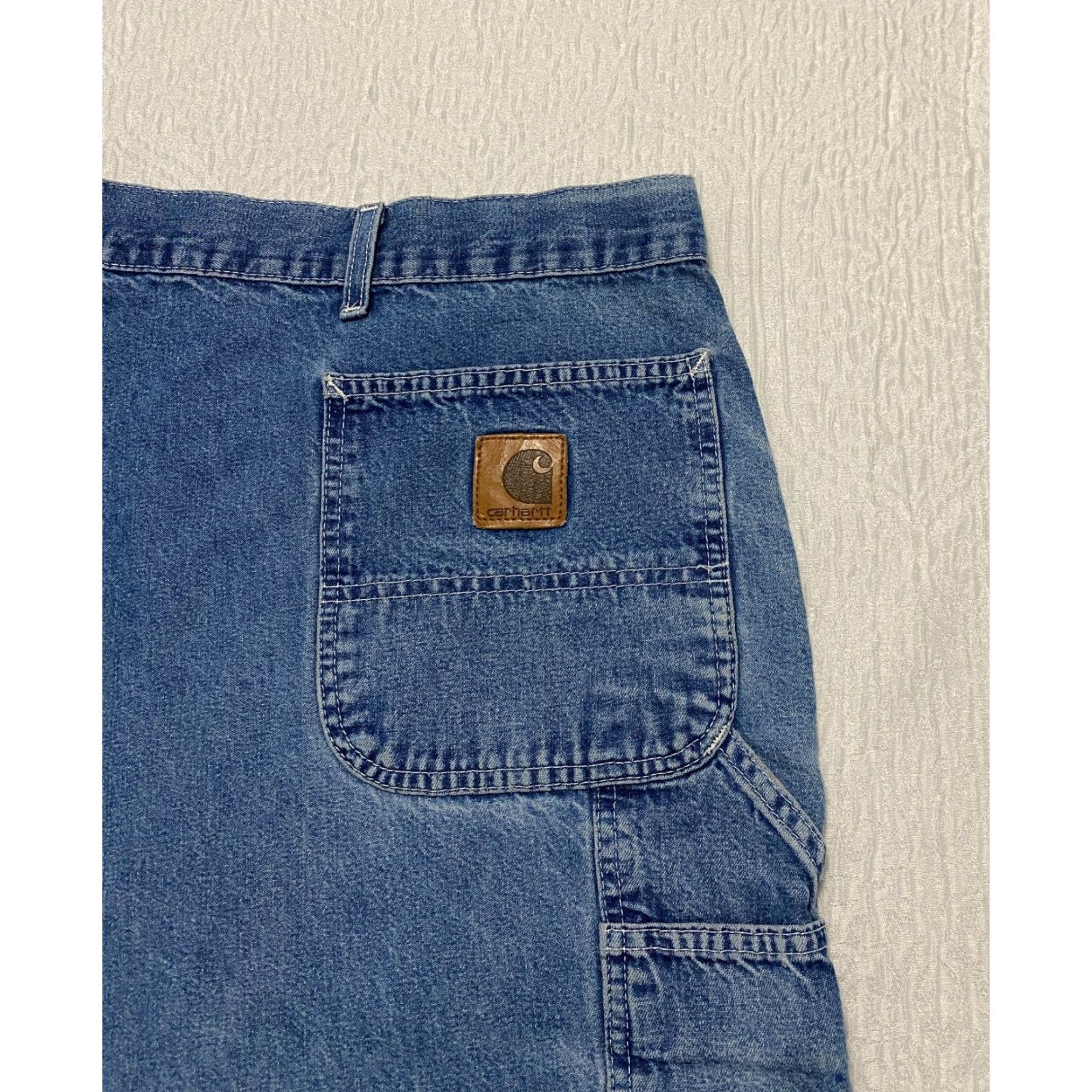 Carhartt VINTAGE Carhartt Carpenter Jeans Mens 52x29 Blue Carhartt Carpenter Jeans Mens 52x29 Blue Faded Size US 36 / EU 52 - 4 Thumbnail