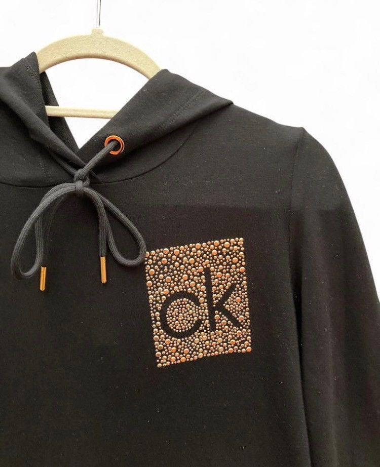 Calvin Klein Calvin Klein Classic Black Hoodie Dress Streetwear Logo Size M / US 6-8 / IT 42-44 - 3 Thumbnail