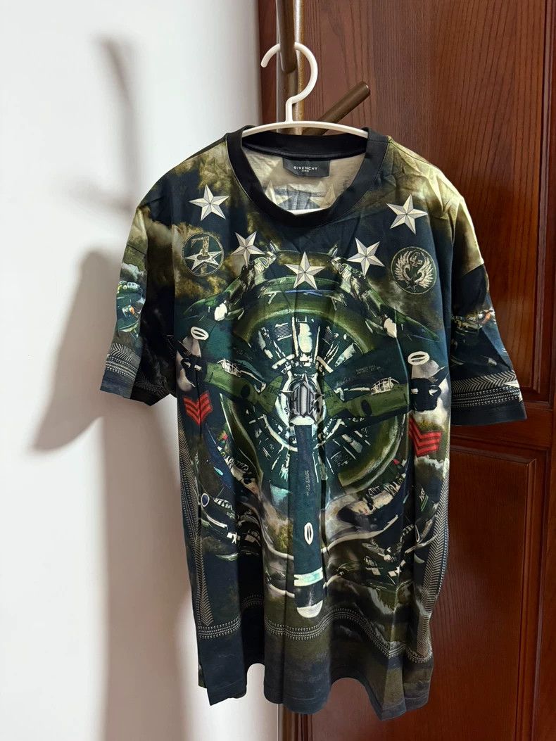 Givenchy Givenchy Green airplane short-sleeved T-shirt, size OSXXS Size US XXS / EU 40 - 1 Thumbnail