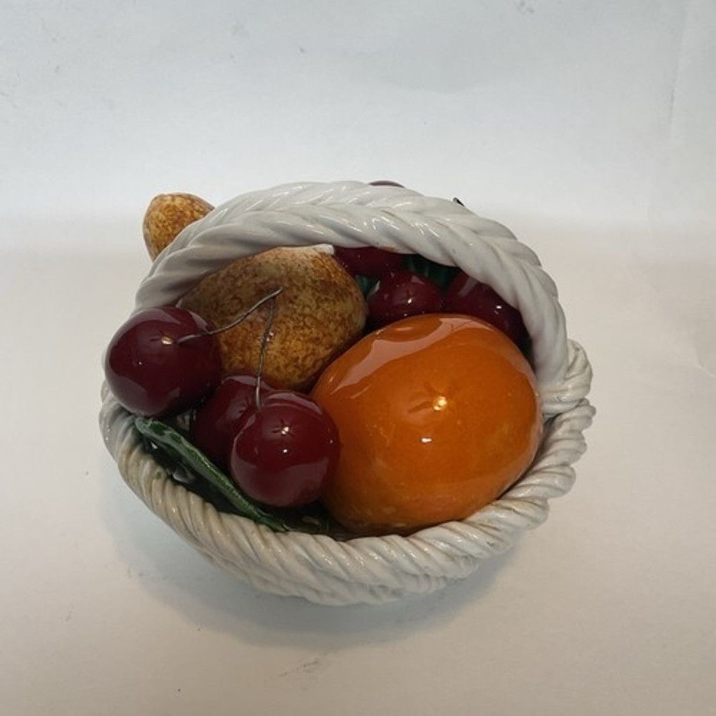 Other VTG Bassano Capodimonte Italy Ceramic Fruit Basket Figurine Size ONE SIZE - 9 Thumbnail
