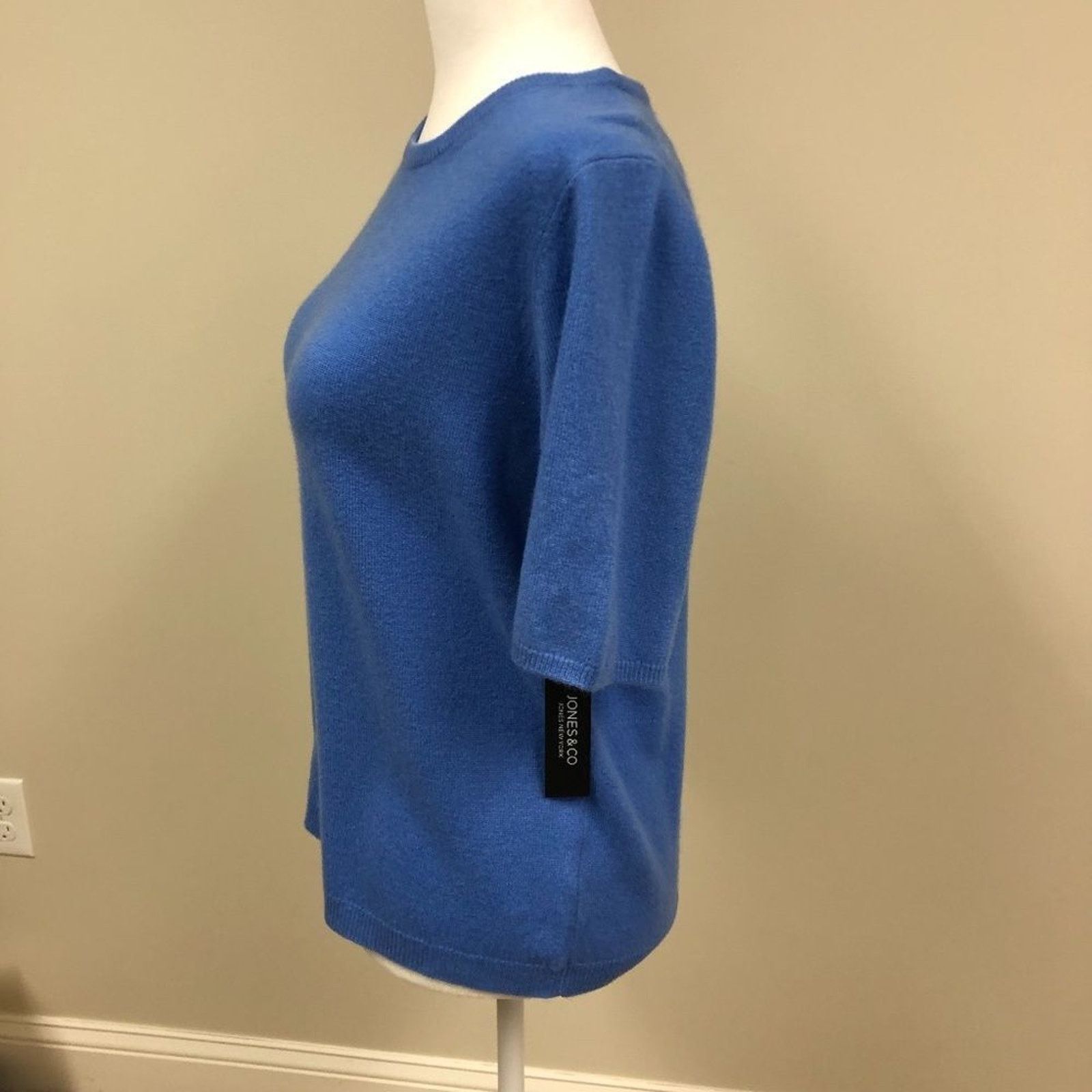 Jones New York Short Sleeve 2-ply Cashmere Sweater from Jones New York Size M / US 6-8 / IT 42-44 - 2 Thumbnail