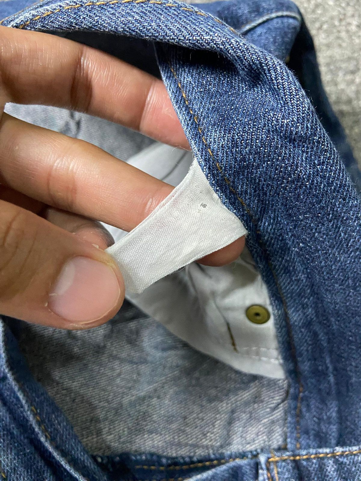 Japanese Brand × Seditionaries × Vintage BASIC JEANS Brand Distressed Selvedge Denim (131) Size US 36 / EU 52 - 5 Thumbnail