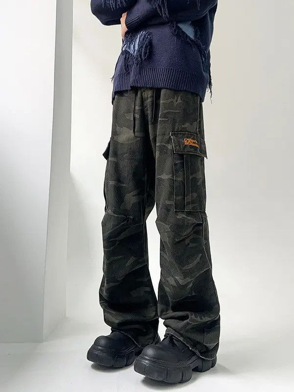 Japanese Brand Retro loose camouflage casual jeans Size US 32 / EU 48 - 2 Thumbnail