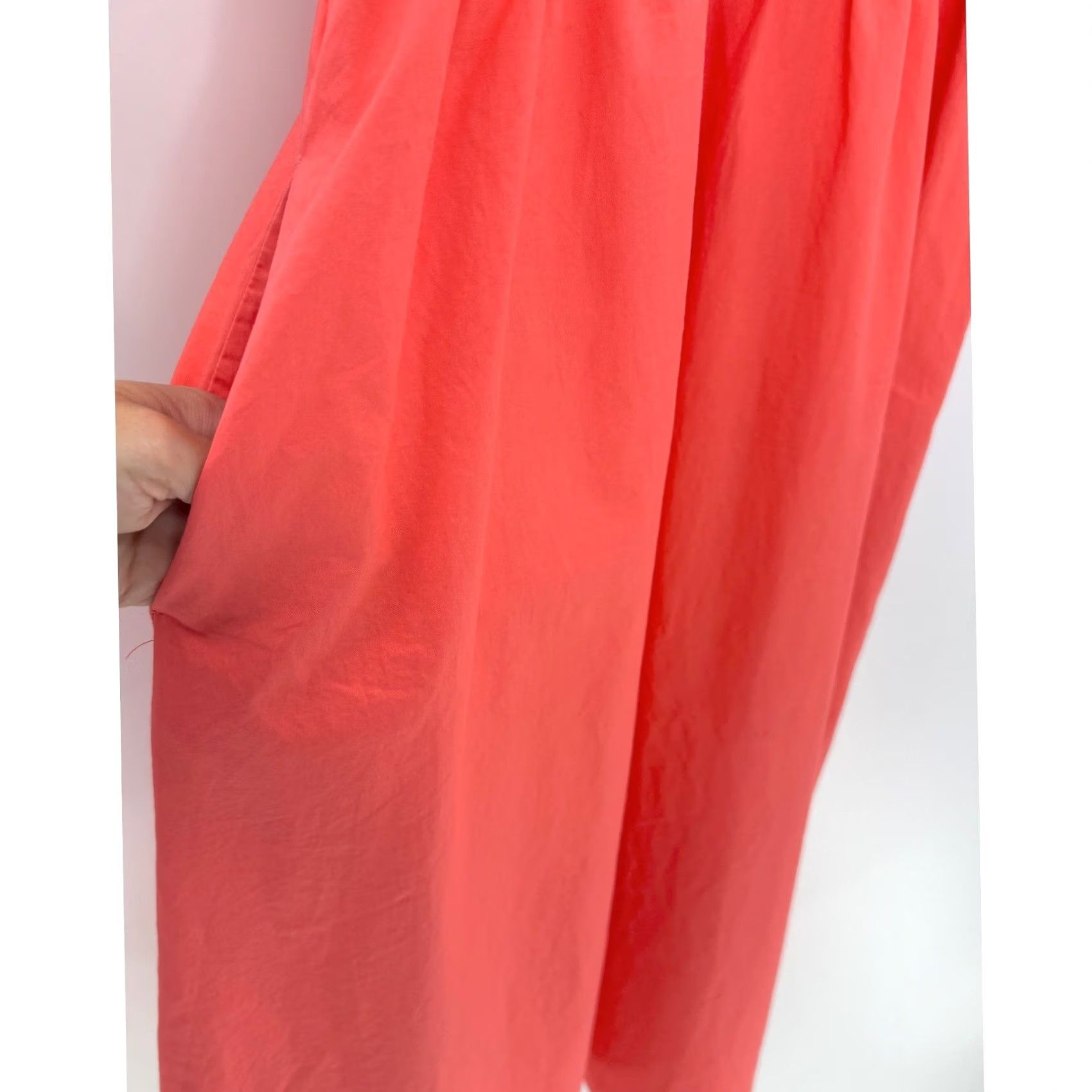 Old Navy Old Navy Dress Women Size L Coral Rib Knit Sleeveless Maxi Boho Preppy Size L / US 10 / IT 46 - 5 Thumbnail