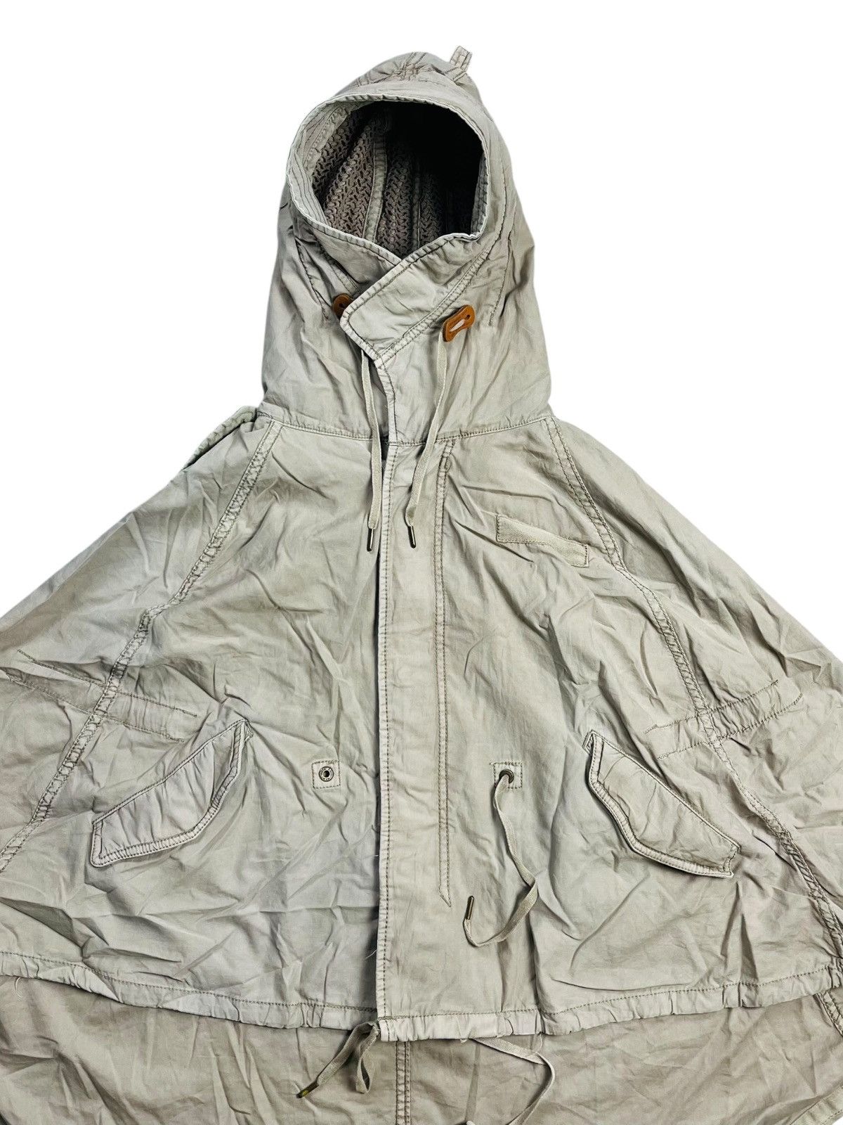 If Six Was Nine 2000s GOA - Batwing Apocalypse Poncho Jacket Size US M / EU 48-50 / 2 - 4 Thumbnail