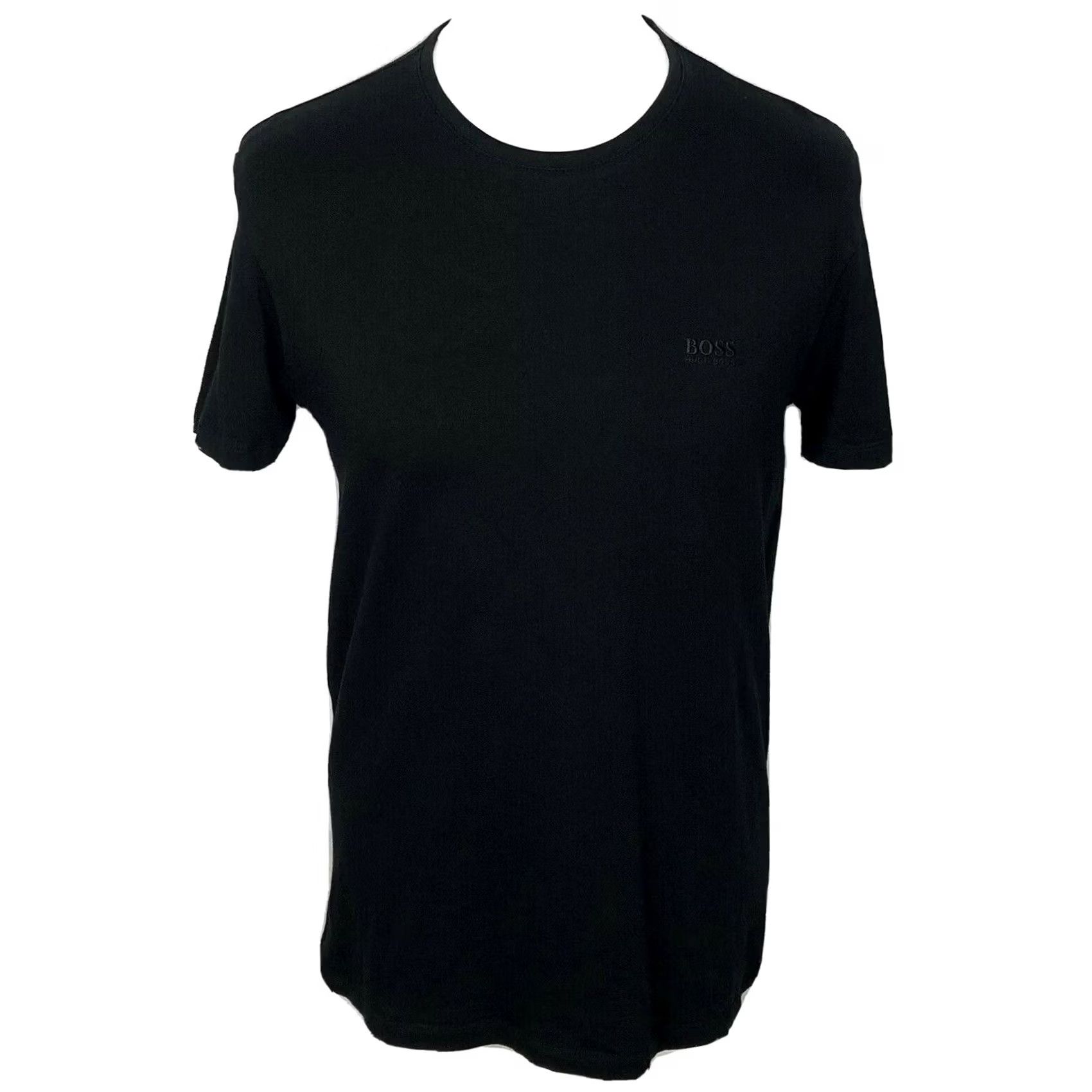 Hugo Boss HUGO BOSS T Shirt Men’s S Black Short Sleeve Crew Neck Regular Warm Cotton Top In Black Mens Regular Size S Size US S / EU 44-46 / 1 - 2 Thumbnail