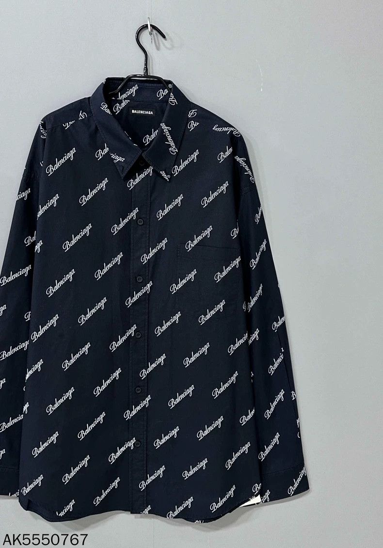 Balenciaga Balenciaga size 41 Black bullet-screen monogrammed logo shi Size US XS / EU 42 / 0 - 3 Thumbnail