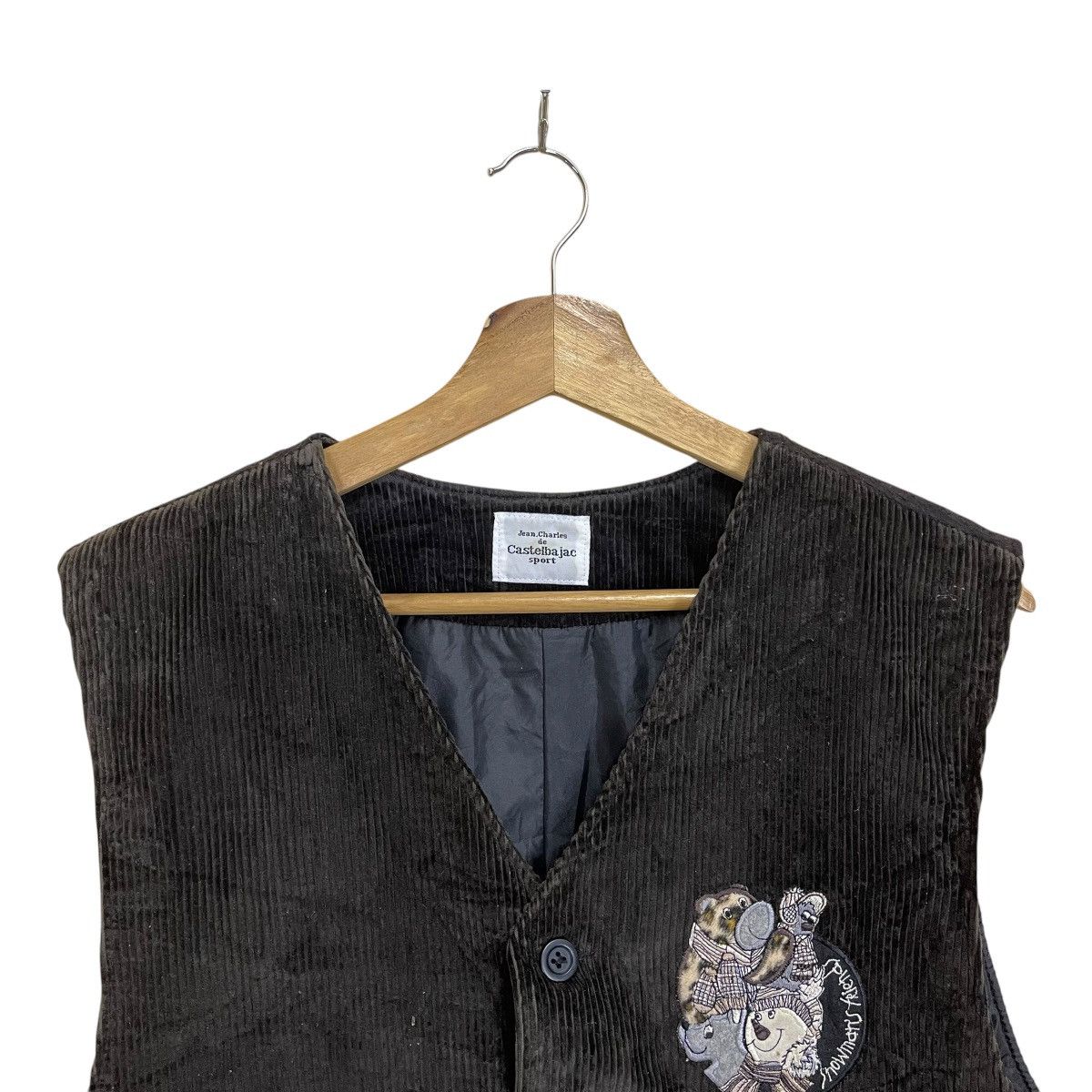Jean Charles De Castelbajac Jean Charles De Castelbajac Corduroy Vest Size 40S - 4 Thumbnail