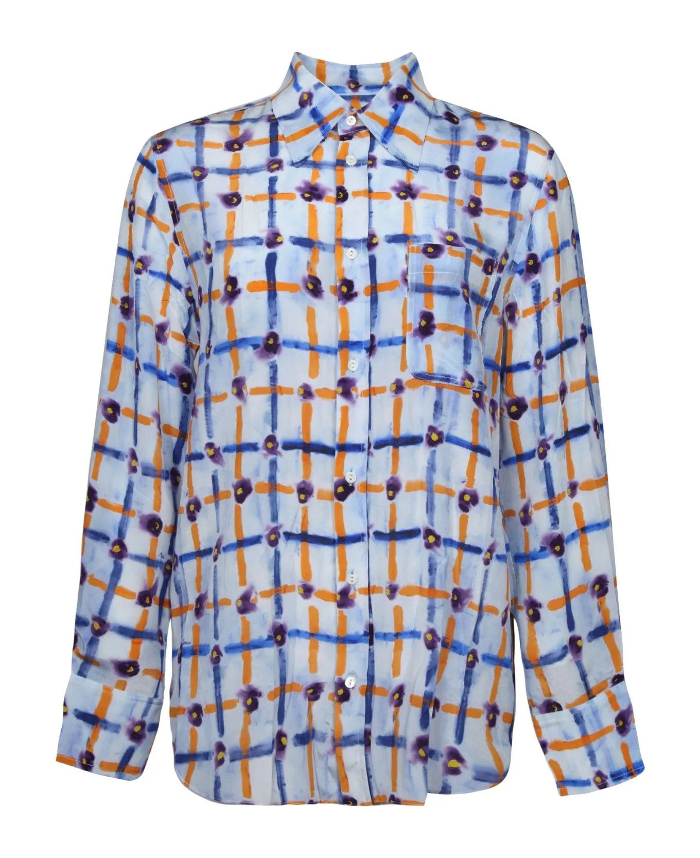 Marni o1y1125 Floral Shirt in Multicolor Size M / US 6-8 / IT 42-44 - 1 Thumbnail