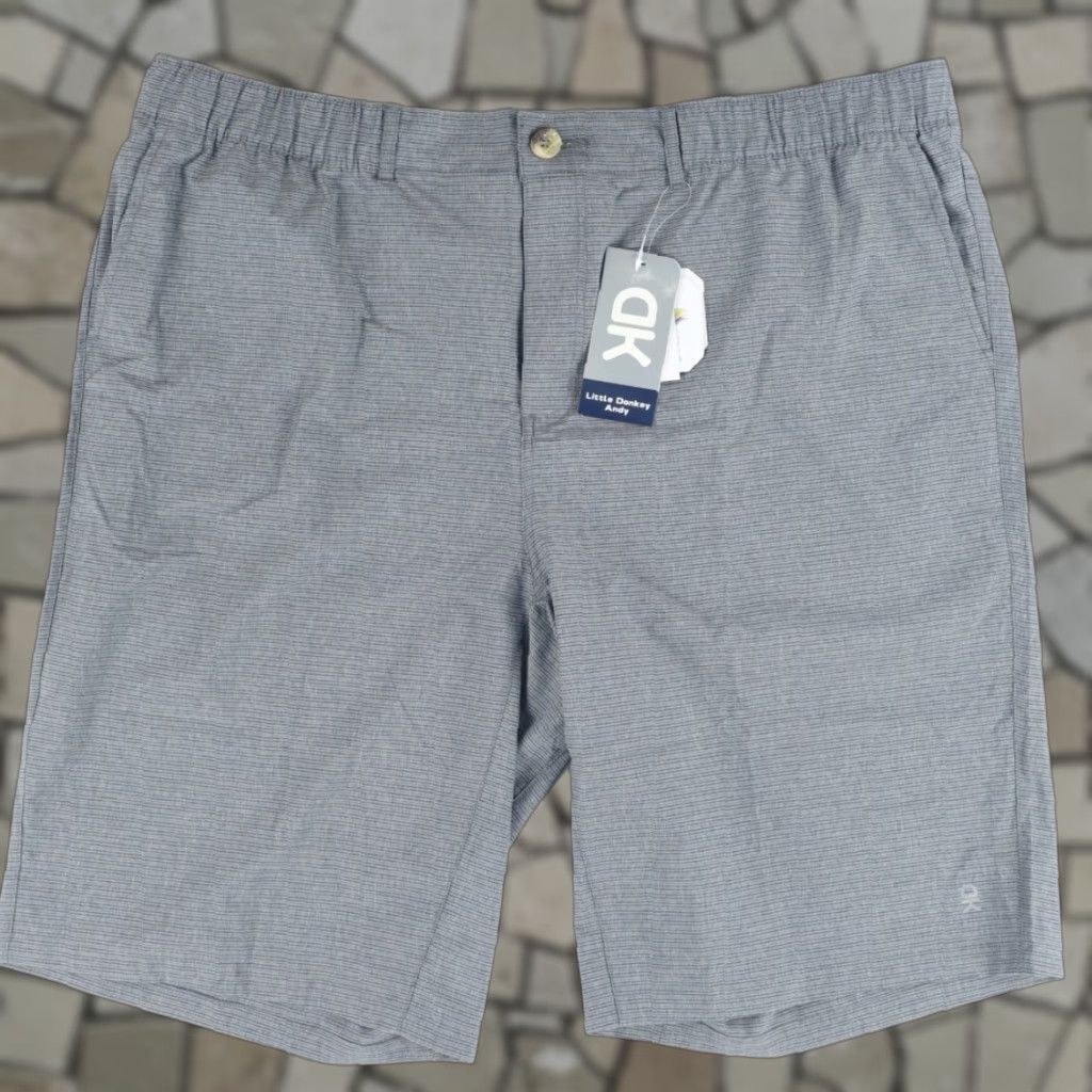 Vintage Little Donkey Andy Hiking Shorts Gray Men 2XL Elastic Waist Nylon Woven Casual 90s? Size US 39 - 1 Thumbnail