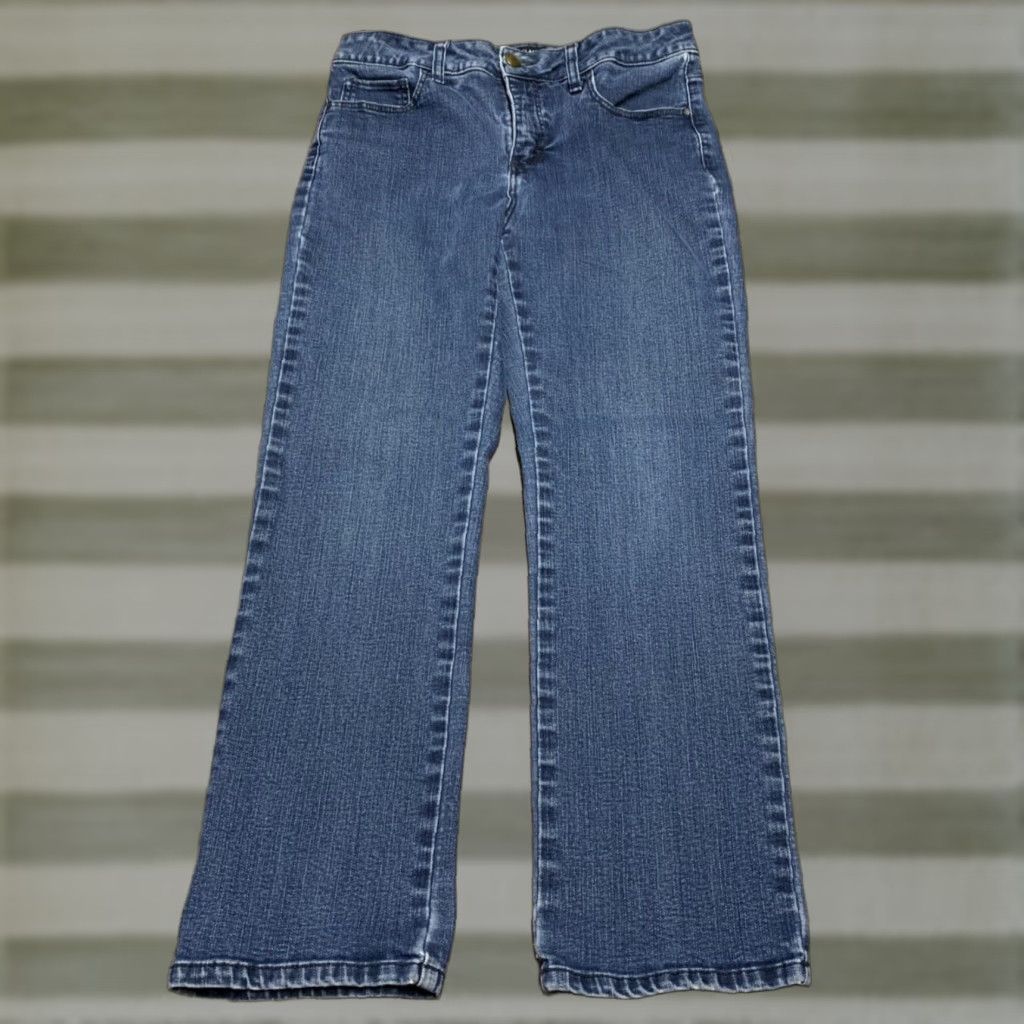Lee Lee Classic Fit Straight Leg Denim Blue Jeans Women's 32 x 26 Mid Rise READ Size 24" / US 00 / IT 34 - 1 Thumbnail