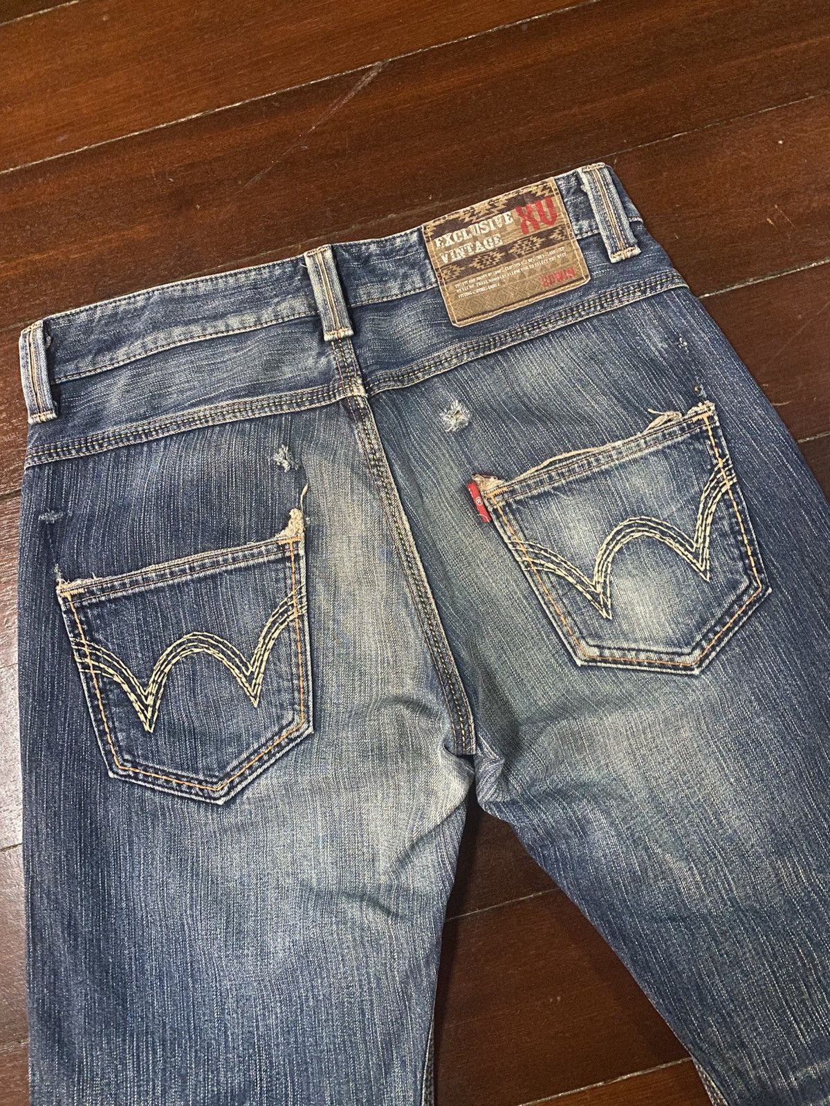 Edwin 💥BAGGY💥EDWIN EXCLUSIVE VINTAGE XV JEANS VERY RARE flare mud Size US 36 / EU 52 - 12 Thumbnail