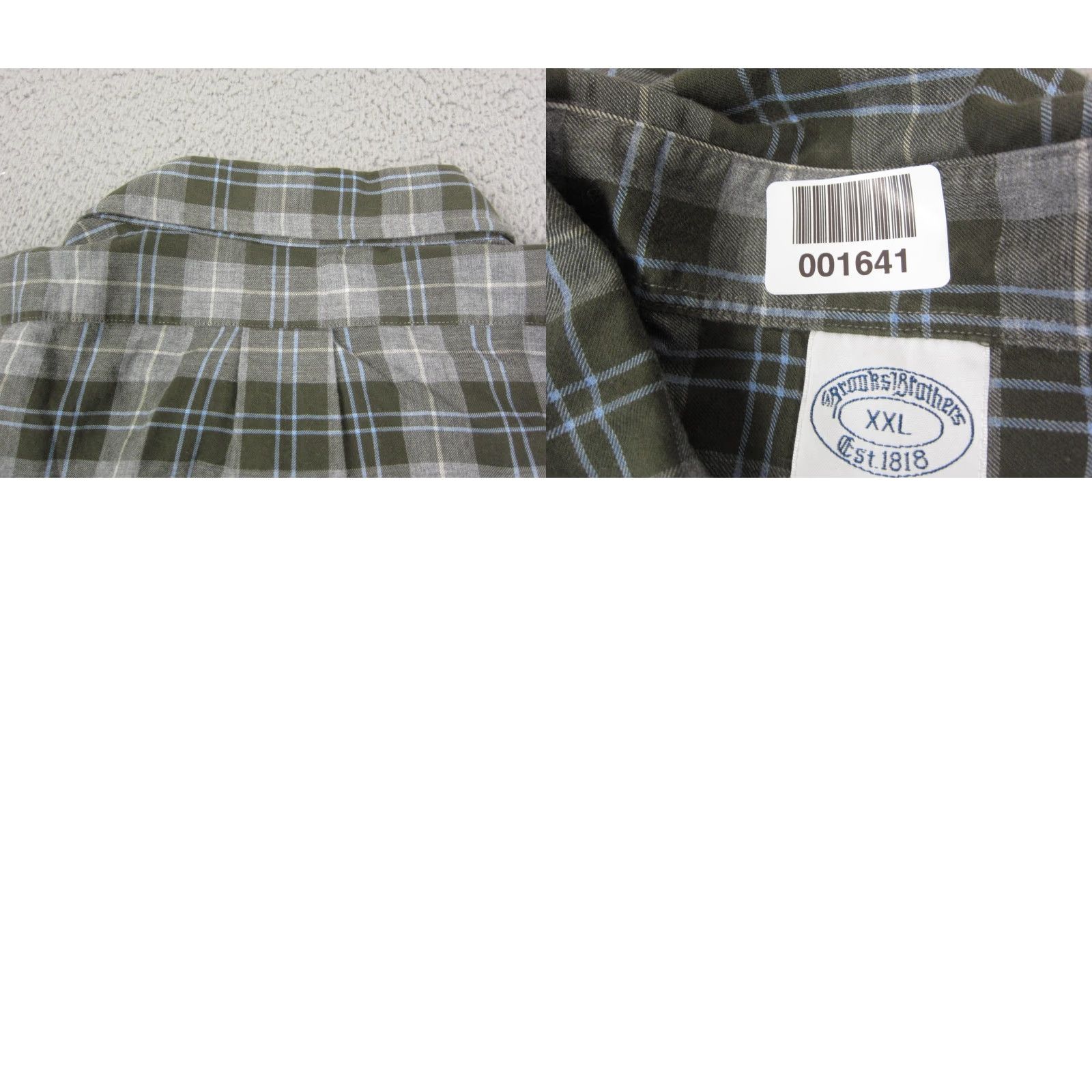Brooks Brothers Brooks Brothers Shirt 2XL Green Plaid Button-Down Mens Clothing Regular Cotton Shirt Adult Mens Size US XXL / EU 58 / 5 - 8 Thumbnail