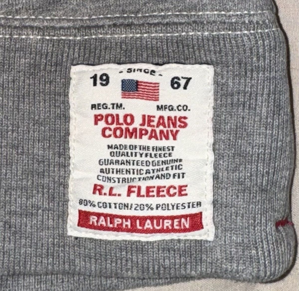 Polo Ralph Lauren × Vintage Vintage Ralph Lauren Polo Jeans Company RL-67 Sweatshirt Size US L / EU 52-54 / 3 - 3 Thumbnail