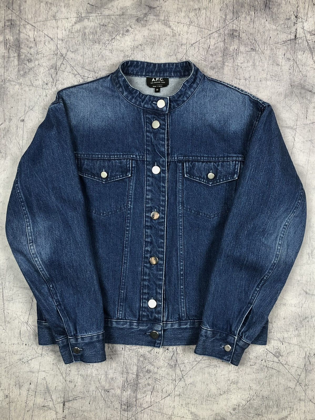 A.P.C. Vintage A.P.C. Paris France Designer Denim Jacket y2k crazy Size S / US 4 / IT 40 - 2 Thumbnail