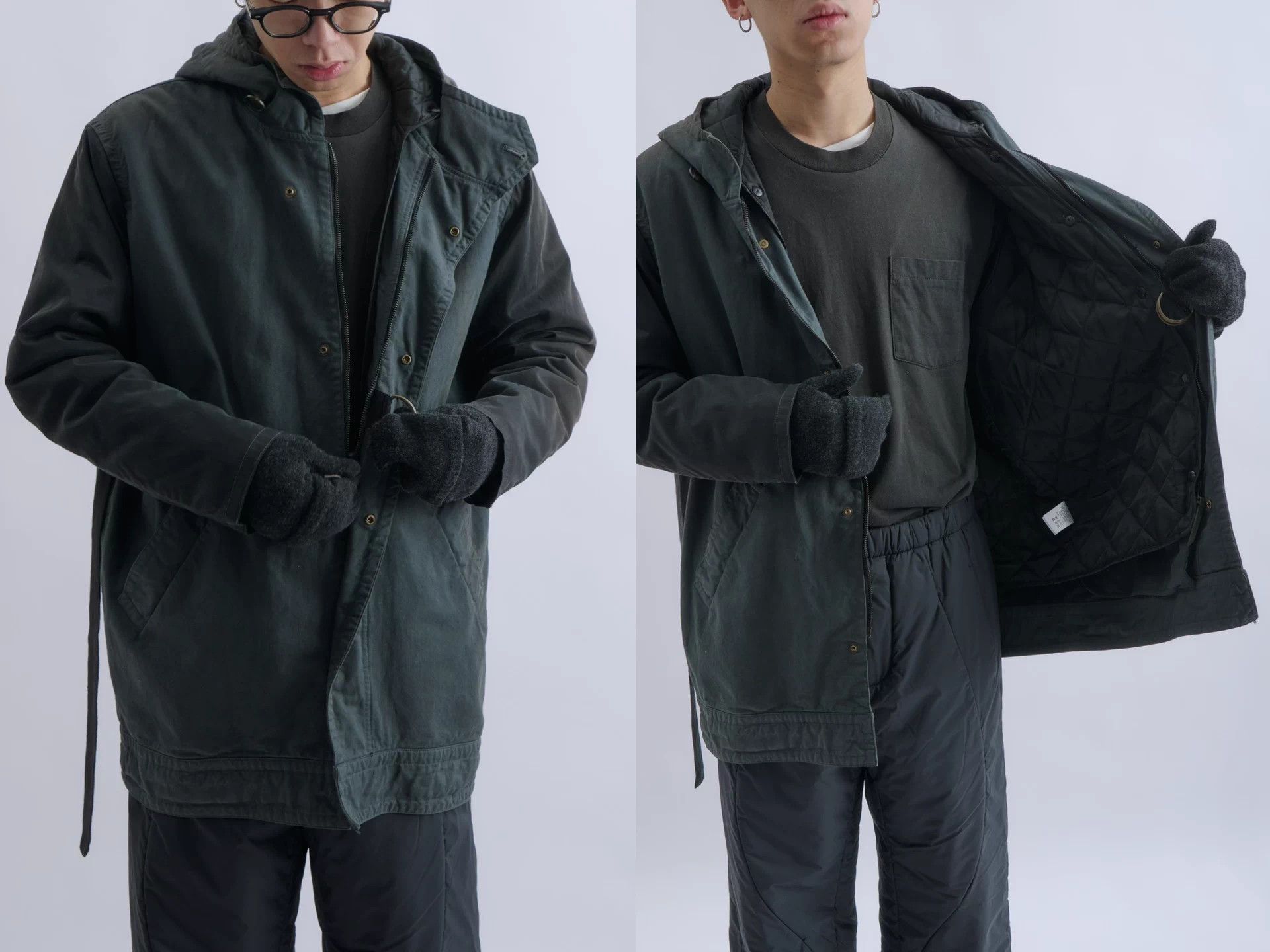 Robert Geller Robert Geller panel padded hooded cotton-cupro jacket Size US M / EU 48-50 / 2 - 6 Thumbnail